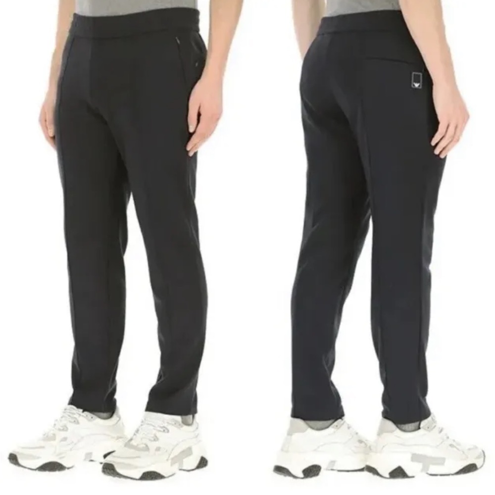 Emporio Armani Men’s Size 3XL Modal & Wool Black Track SweatPants